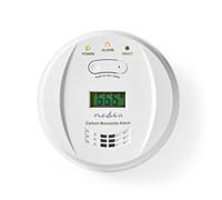 Nedis Dtctco40Wt Détecteur de monoxyde de carbone alimenté par piles Durée de vie des piles : jusqu'à 5 ans En-Conform : En 50291 Avec bouton test 85 Db Blanc