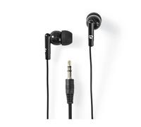 Nedis Écouteurs Filaires 3.5 mm avec Contrôle du Volume Noir