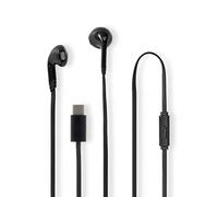 Nedis Écouteurs filaires USB-C – micro & contrôle du volume – 1,2 m – Noir