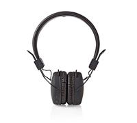 Nedis Casque audio HPBT1100BK pliable Bluetooth sans fil avec micro noir