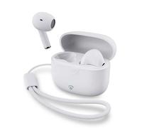 Nedis Écouteurs intra-auriculaires sans fil Bluetooth HPBT2400 avec dragonne Blanc