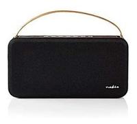 NEDIS SPBT35101BN Haut-Parleur Bluetooth, 45 W, Étanche, Poignée de Transport, Noir/Marron