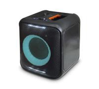 Nedis Enceinte de fête Bluetooth – 150 W – Autonomie 5 h – Lumière de fête – Orange/Noir