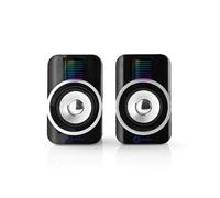 Nedis Haut-parleurs Gaming Xyagos pour PC 5 W Noir/Bleu