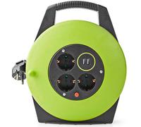 Enrouleur Rallong de Câble PECCR10UFGN Noir / Vert