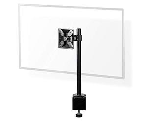 NEDIS ERGOSMM100BK Support de moniteur ergonomique pour bureau - Bras pour écran individuel - Entièrement mobile - Utilisation à la maison - Pour un usage professionnel jusqu'à 24" - Jusqu'à 10 kg - Noir