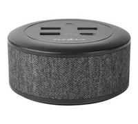 Nedis Fabric Desktop Family Charger - Adaptateur secteur - 30 Watt - 3 A - PD - 4 connecteurs de sortie (USB-C, 3 x USB Type A) - noir Noir G