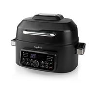 Nedis Friteuse à air chaud - 6 l - Minuteur : 120 min - Nombre de programmes prédéfinis : 7 - Digital - Noir