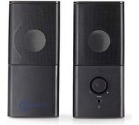 Nedis Haut-parleurs GSPR10020BK Gaming 2.0 18W USB et jack 3,5 mm Noir