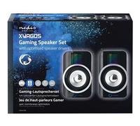 Nedis Haut-parleurs Gaming Xyagos pour PC 5 W Noir/Bleu