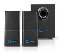 Nedis Gaming Xyalon - Système de haut-parleur - pour PC - Canal 2.1 - 11 Watt (Totale) - noir