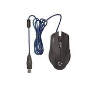 Nedis Gaming Xyaqul - Souris - ergonomique - pour droitiers - optique - 6 boutons - filaire - USB - noir