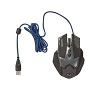 Nedis Gaming Xyazor - Souris - ergonomique - pour droitiers - optique - 7 boutons - filaire - USB - noir