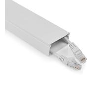 NEDIS Gestion des câbles | Conduit | 1 pièces | ÉPaisseur maximale du câble: 25 mm | Aluminium | Blanc
