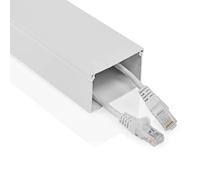 NEDIS Gestion des câbles | Conduit | 1 pièces | Ã‰Paisseur maximale du câble: 40 mm | Aluminium | Blanc