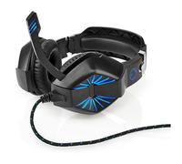 Nedis GHST250BK casque Avec fil Arceau Gaming USB Type-A Noir