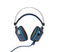 Nedis Casque de jeu GHST500BK – tour d'oreille Surround, USB Type-A, micro rétractable – Bleu/Noir