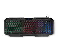 Nedis GKBD110BKDE clavier Gaming USB QWERTZ Allemand Noir