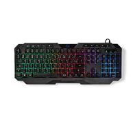 Nedis GKBD110BKFR clavier Jouer USB AZERTY Français Noir