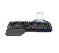 Nedis GKBD400BKND clavier Jouer USB QWERTY Néerlandais Noir