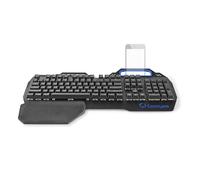 Nedis GKBD400BKUS clavier Jouer USB QWERTY Anglais américain Noir