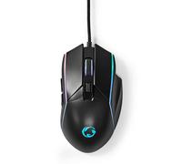 Nedis Souris de jeu GMWD510BK filaire 6 boutons DPI réglable jusqu'à 7200 Noir Droitier