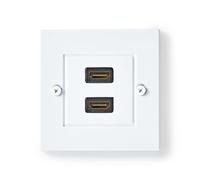 Nedis Gold plaque murale Hdmi 2x Hdmi femelle 4k plaqué or 60hz One Size