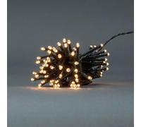 NEDIS Guirlande Lumineuse Décorative | Cordon | 96 LED | Blanc chaud | 7.20 m | Effets lumineux : 7 | Intérieur et extérieur | Fonctionne avec piles