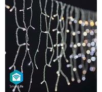 NEDIS Guirlande stalactites lumineuses wi-fi intelligentes à led blanc chaud à froid 240 led's 5m android / ios Blanc chaud