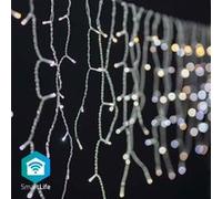 NEDIS Guirlande stalactites lumineuses wi-fi intelligentes à led blanc chaud à froid 400 led's 5m android / ios Blanc chaud G