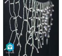 NEDIS SmartLife - LED Décorative - Stalactite - Blanc Froid - 240 LED's - Intérieur et Extérieur - 7 Motifs de Mouvement - 5 m - Android/IOS