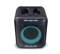 Nedis Enceinte de fête Bluetooth – 150 W – Autonomie 5 h – Lumière de fête – Orange/Noir