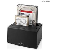 Nedis HDDUDB3210BK Station d'accueil de disques de stockage USB 3.2 Gen 1 (3.1 Gen 1) Type-A Noir