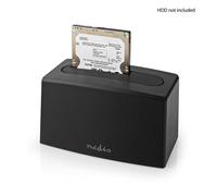 Nedis Station d'accueil de disque dur HDDUSB3210BK – USB 3.2 Gen 1 pour SATA/SSD 2,5'' & 3,5'' Noir
