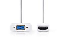 NEDIS HDMI? - VGA Cable - HDMI? Connector - VGA Female + 3.5 mm output - 0.2 m - Blanc
