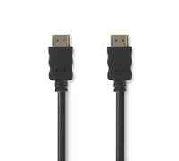 High Speed - Câble HDMI avec Ethernet - HDMI mâle pour HDMI mâle - 5 m - noir - rond, support 4K, support 1080p