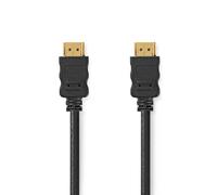 Nedis High Speed HDMI Cable with Ethernet - HDMI mâle - HDMI mâle - 4K@30Hz - ARC - 10,2 Gbps - 5,00 m - rond - PVC - noir - Label