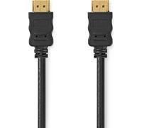 Nedis High Speed HDMI Cable with Ethernet - HDMI mâle - HDMI mâle - 4K@30Hz - ARC - 10,2 Gbps - 5,00 m - rond - PVC - noir - boîte