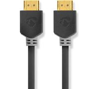 Nedis High Speed HDMI Cable with Ethernet - HDMI mâle - HDMI mâle - 4K@60Hz - ARC - 18 Gbps - 1,00 m - Rond - PVC - Anthracite - Boîte
