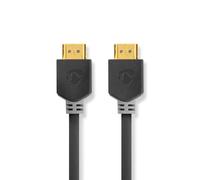 Nedis High Speed HDMI Cable with Ethernet - HDMI mâle - HDMI mâle - 4K@60Hz - ARC - 18 Gbps - 5,00 m - Rond - PVC - Anthracite - Boîte
