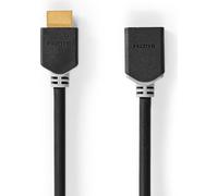 Nedis High Speed HDMI Cable with Ethernet - HDMI mâle - sortie HDMI - 4K@60Hz - ARC - 18 Gbps - 1,00 m - rond - PVC - Anthracite - boîte