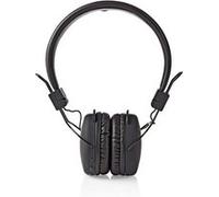 Nedis Casque audio HPBT1100BK pliable Bluetooth sans fil avec micro noir