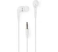 Nedis HPWD1001WT - Écouteurs - intra-auriculaire - filaire - jack 3,5mm - blanc, argent Blanc, Argent