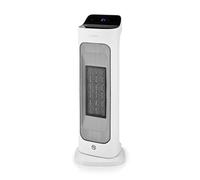 Nedis HTFA20WTW | Chauffage soufflant céramique PTC connecté | Wi-Fi | 2000 W | 2 niveaux de chaleur | Oscillation | Affichage de température 10-49 °C | Commande via application | Blanc