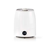 Nedis Humidificateur d'air | 110 W | Avec brume fraîche et chaude | 5.5 l | Hygromètre | Minuteur | convient pour un espace jusqu'à : 50 m² | Gris / Blanc NE550684361