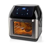 Nedis Friteuse à air chaud Air Fryer 12 L Minuteur 90 min Noir