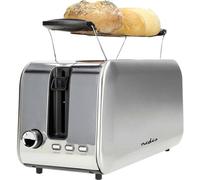Nedis Grille-pain à 7 niveaux de cuisson 1450 W Argent