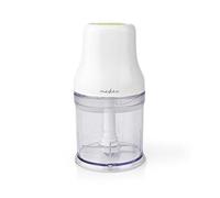 Nedis KAMC100CWT Hachoir alimentaire | 200 W | 0,5 l | Plastique | 1 vitesse | Fonction Turbo | Blanc