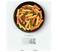 Nedis KASC800WTW Balance de cuisine numérique numérique Plage de pesée (max.)=5 kg blanc 191 x 166 x 19