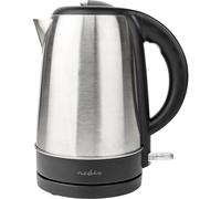 Nedis KAWK340EAL Bouilloire voyant lumineux argent, noir Contenance: 1.7 l